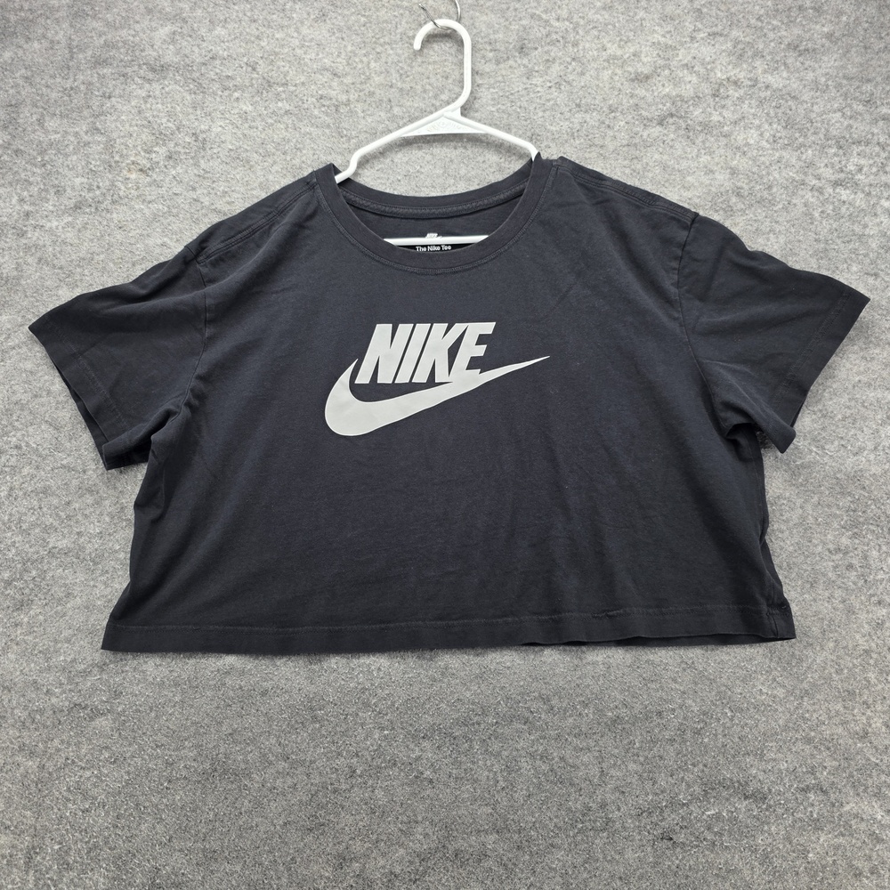 Nike Shirt Womens Large Loose Fit Cropped Athletic Tee BV6175-010